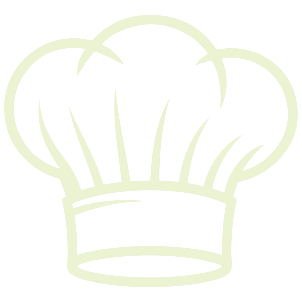 Illustration d'une toque de chef verte